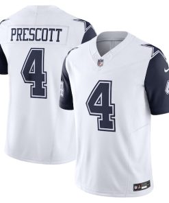 Dak Prescott Dallas Cowboys Nike Vapor F.U.S.E. Limited Jersey - White/Navy