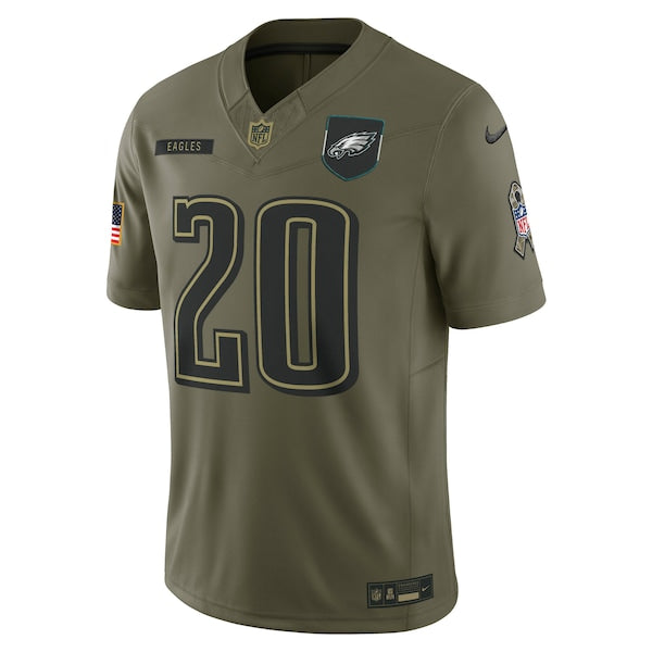 Brian Dawkins Philadelphia Eagles Nike 2025 Salute to Service Retired Limited Jersey - Olive - Image 2