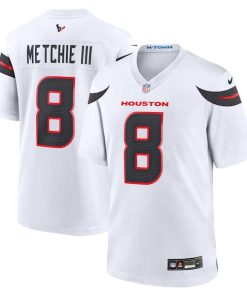 John Metchie III Houston Texans Nike Game Jersey -  White/Navy/Red