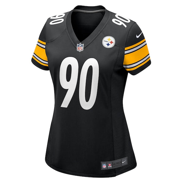 T.J. Watt Pittsburgh Steelers Nike Women's Game Jersey - Black - Image 2