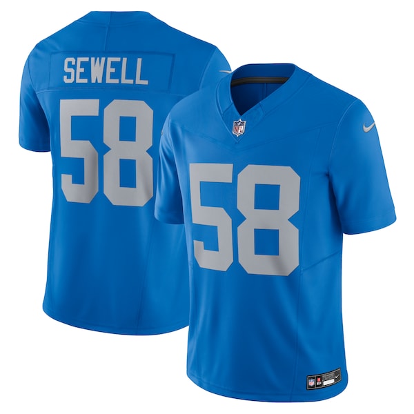 Penei Sewell Detroit Lions Nike Vapor F.U.S.E. Alternate Limited Jersey - Blue - Image 2