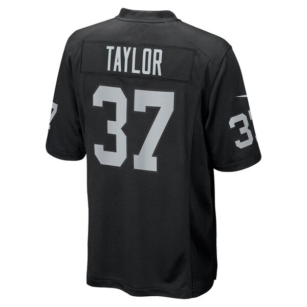 Trey Taylor Las Vegas Raiders Nike Team Game Jersey - Black - Image 4