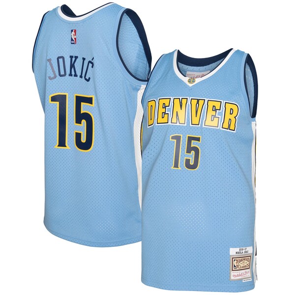 Nikola Jokic Denver Nuggets 2016/17 Swingman Jersey - Light Blue - Image 2