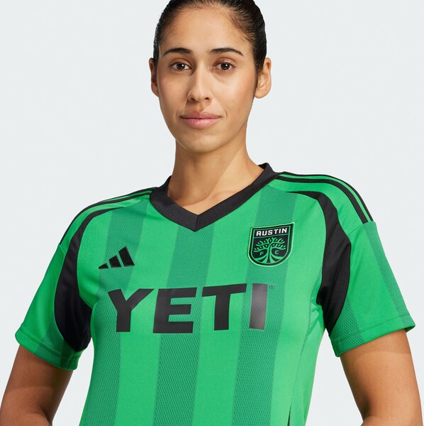 Austin FC adidas Women's 2025 The Heartbeat Kit Replica Jersey - Green - Image 4