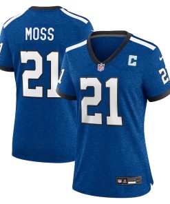 Zack Moss Indianapolis Colts Nike Women's Indiana Nights Alternate Game Jersey - Royal