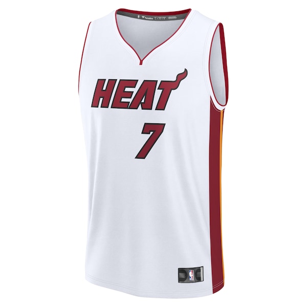 Kel'el Ware Miami Heat Youth Fast Break Replica Player Jersey - Association - White Edition - Image 2