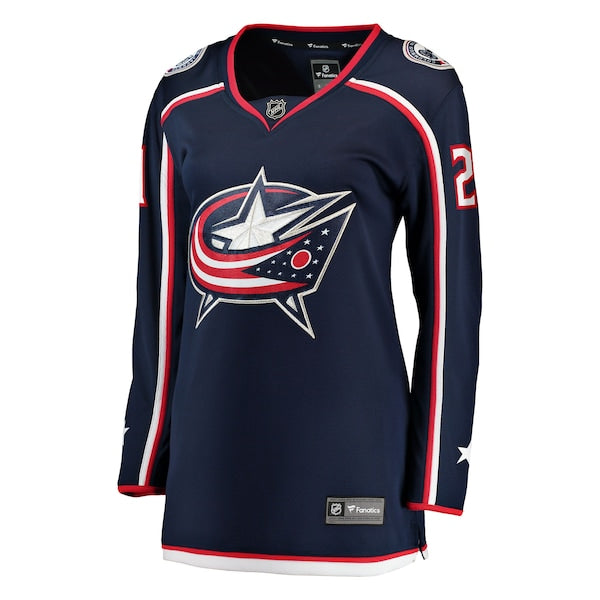 Isac Lundestrom Columbus Blue Jackets Women's Home Breakaway Jersey - Navy - Image 2