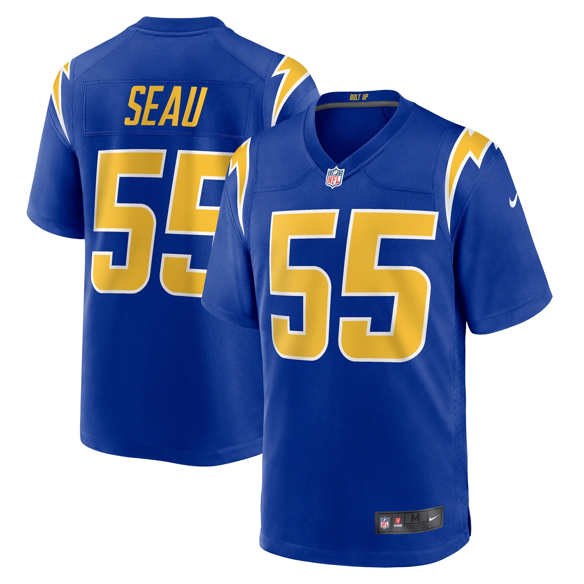 Junior Seau Los Angeles Chargers Nike Game Retired Player Jersey - Powder Blue/Royal - Image 5
