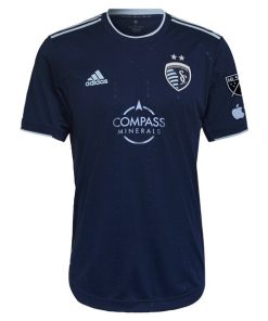 Alternative view of Graham Zusi Sporting Kansas City adidas 2024 State Line 3.0 Authentic Player Jersey - Blue