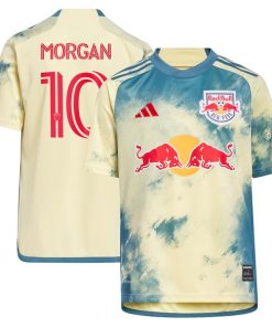 Lewis Morgan New York Red Bulls adidas Youth 2024 Daniel Patrick Kit Replica Jersey - Yellow