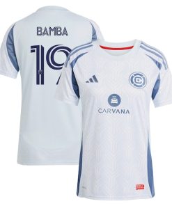 Jonathan Bamba Chicago Fire adidas Women's 2025 The Municipal Kit Replica Player Jersey - Light Blue