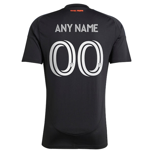 San Jose Earthquakes adidas 2025 Headliner Replica Custom Jersey - Black - Image 3
