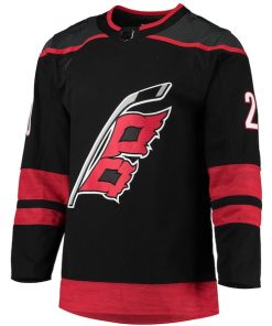 Alternative view of Sebastian Aho Carolina Hurricanes adidas Home Primegreen Authentic Player Jersey - Black