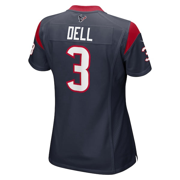 Tank Dell Houston Texans Nike Women's Player Game Jersey - Navy - Image 3