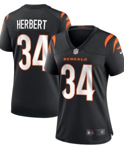 Khalil Herbert Cincinnati Bengals Nike Women's  Game Jersey -  Black