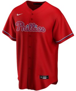 Alternative view of Rhys Hoskins Philadelphia Phillies Nike Youth Alternate Replica Player Jersey - Red