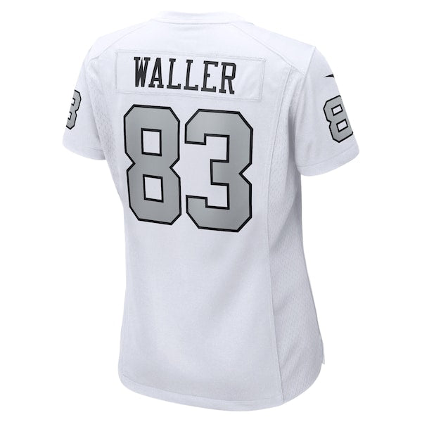 Darren Waller Las Vegas Raiders Nike Women's Player Jersey - White/Black - Image 4