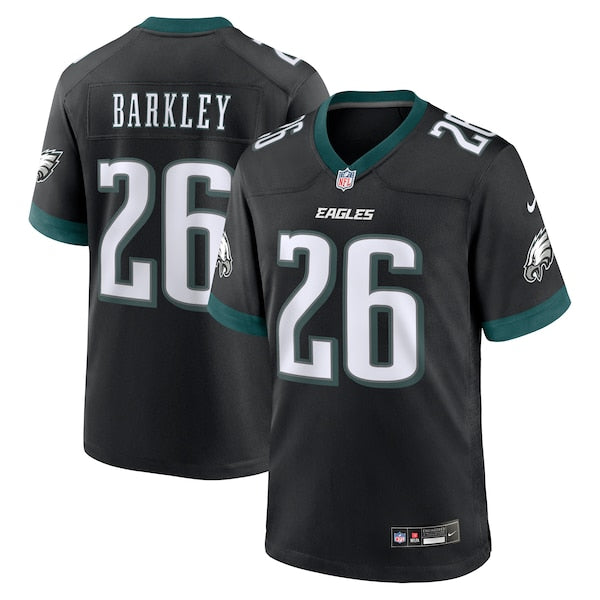 Saquon Barkley Philadelphia Eagles Nike Alternate Game Jersey - Black/Green/Kelly Green/White
