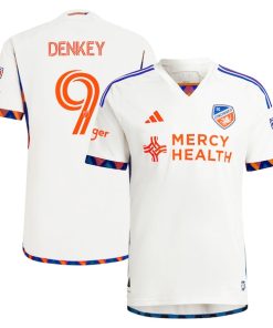 K¨¦vin Denkey FC Cincinnati adidas 2024 The Canvas Kit Authentic Player Jersey - White