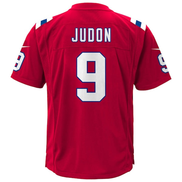 Matthew Judon New England Patriots Nike Youth Game Jersey - Red/Navy - Image 4