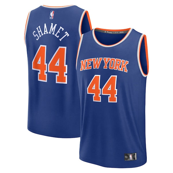 Landry Shamet New York Knicks Fast Break Replica Player Jersey - Icon Edition - Blue