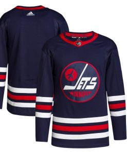 Winnipeg Jets adidas Men's 2021/22 Alternate Primegreen Authentic Jersey - Navy