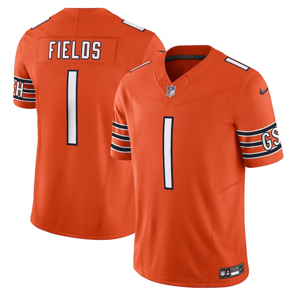 Justin Fields Chicago Bears Nike Vapor F.U.S.E. Limited Jersey - Orange - Image 2