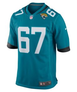 Alternative view of Chandler Brewer Jacksonville Jaguars Nike  Game Jersey -  Teal