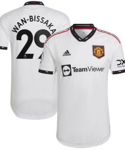 Aaron Wan-Bissaka Manchester United adidas 2022/23 Away Authentic Player Jersey - White