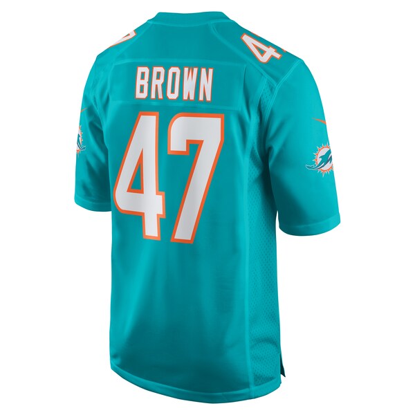 Cam Brown Miami Dolphins Nike Game Jersey - Aqua - Image 3