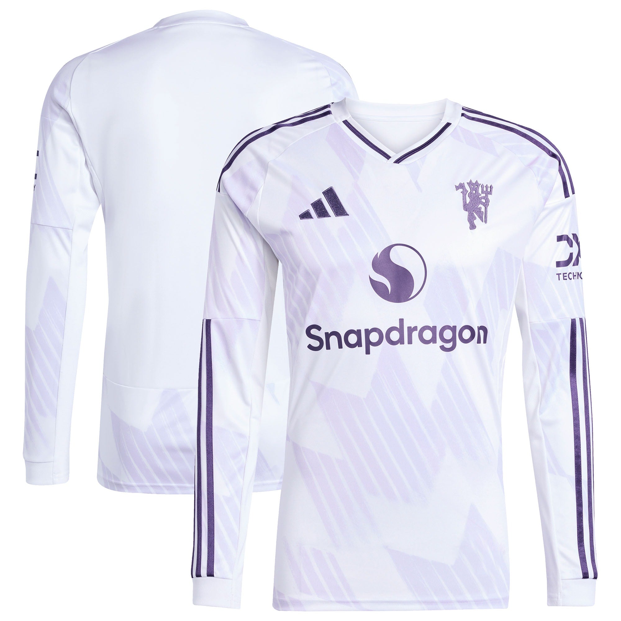 Manchester United adidas Home 2025/26 Replica Long Sleeve Jersey - Red/Black/White - Image 6