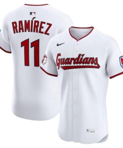 Jose Ramirez Cleveland Guardians Nike Home  Elite Jersey - White