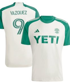 Brandon Vazquez Austin FC adidas 2024 The Armadillo Kit Replica Player Jersey - Tan