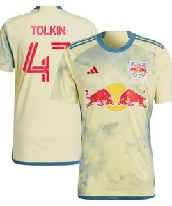 John Tolkin New York Red Bulls adidas 2024 Daniel Patrick Kit Replica Jersey - Yellow