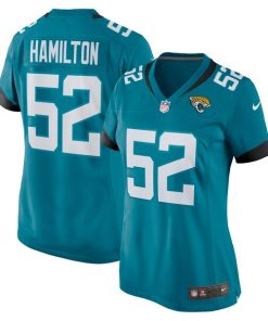 DaVon Hamilton Jacksonville Jaguars Nike Women's Game Jersey - Teal/Black