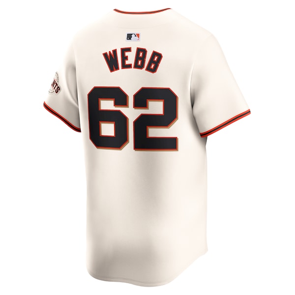 Logan Webb San Francisco Giants Nike Home Limited Player Jersey - Cream - Image 3