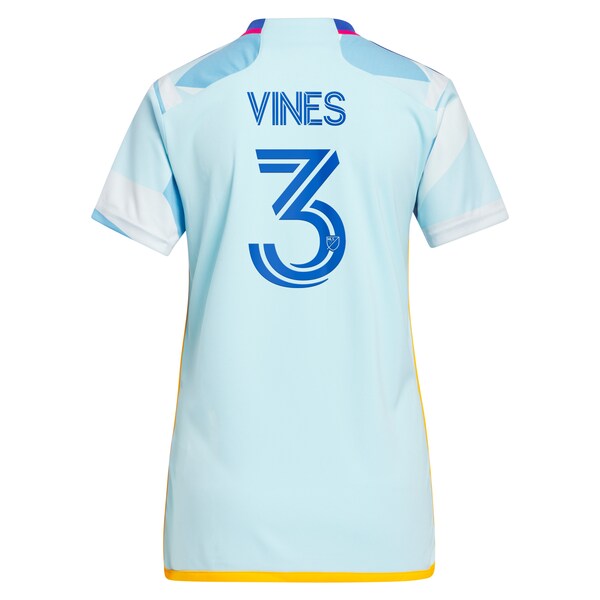 Sam Vines Colorado Rapids adidas Women's 2024 New Day Kit Replica Player Jersey - Light Blue/Burgundy - Image 4