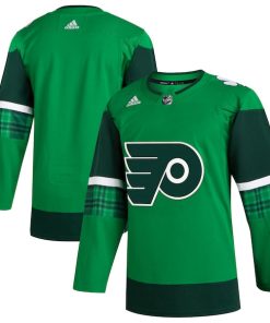 Philadelphia Flyers adidas 2023 St. Patrick's Day Primegreen Authentic Jersey - Kelly Green