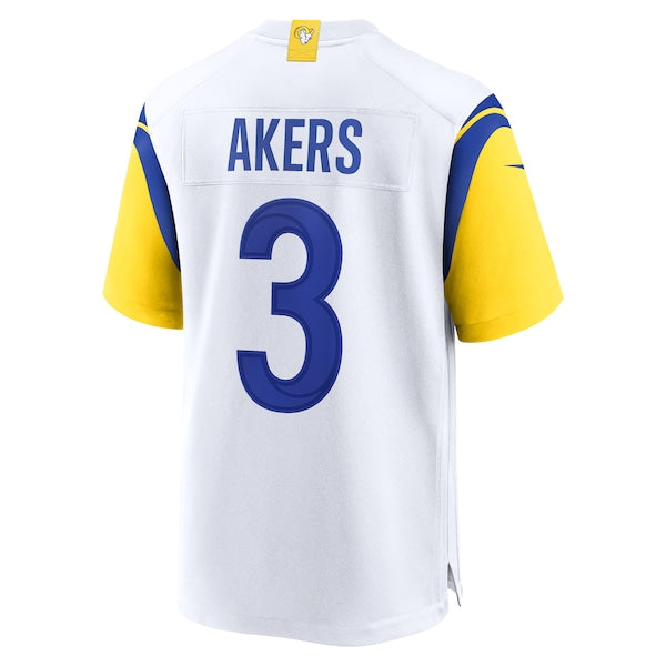 Cam Akers Los Angeles Rams Nike Game Jersey - White - Image 3