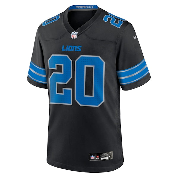 Barry Sanders Detroit Lions Nike 2nd Alternate Retired Player Game Jersey - Black - Image 3