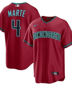 Ketel Marte Arizona Diamondbacks Nike Alternate 2 Replica Jersey - Red/Black