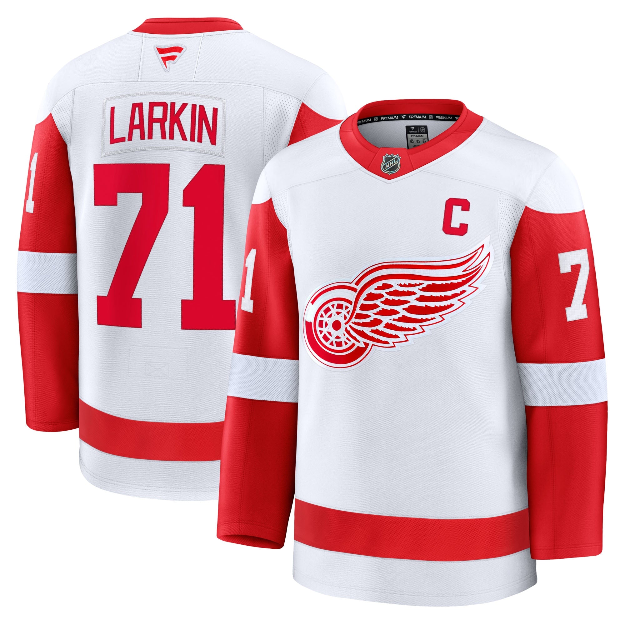 Dylan Larkin Detroit Red Wings Home Premium Jersey - Red/White - Image 9