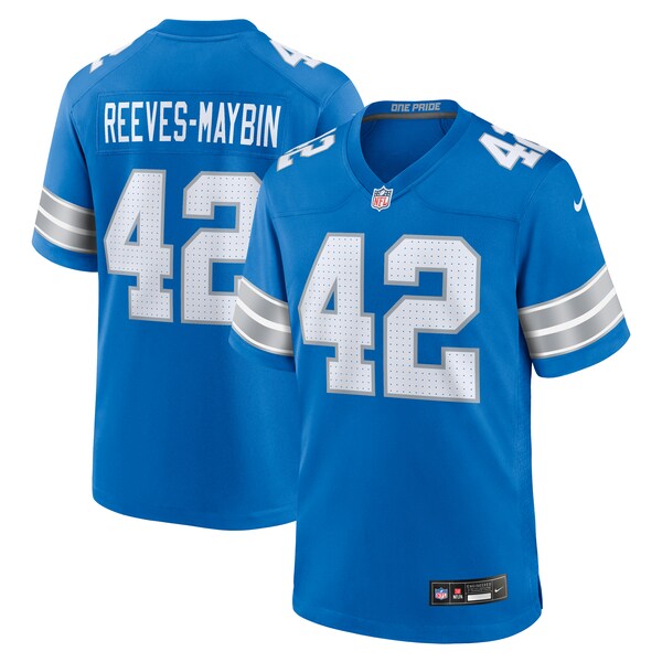 Jalen Reeves-Maybin Detroit Lions Nike Team Game Jersey - Blue - Image 2
