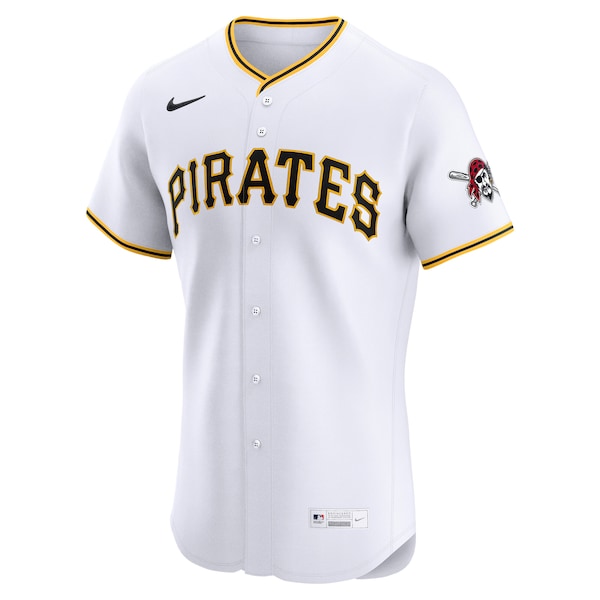 Pittsburgh Pirates Nike Home Elite Jersey - White/Black - Image 3