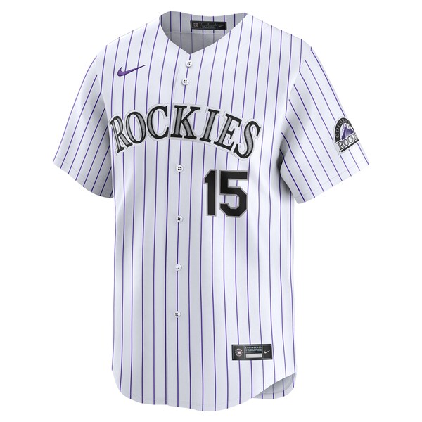 Randal Grichuk Colorado Rockies Nike Home Limited Player Jersey - White - Image 2