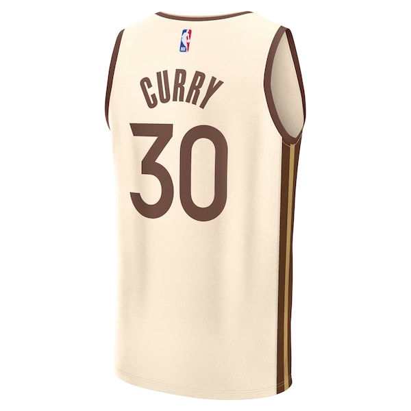Stephen Curry Golden State Warriors Youth 2025/26 City Edition Fast Break Jersey - Tan - Image 3