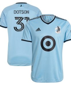 Hassani Dotson Minnesota United FC adidas 2021 The River Kit Authentic Jersey - Light Blue