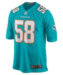 Alternative view of Shaquil Barrett Miami Dolphins Nike  Game Jersey -  Aqua