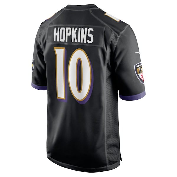 DeAndre Hopkins Baltimore Ravens Nike Alternate Game Jersey - Black - Image 3