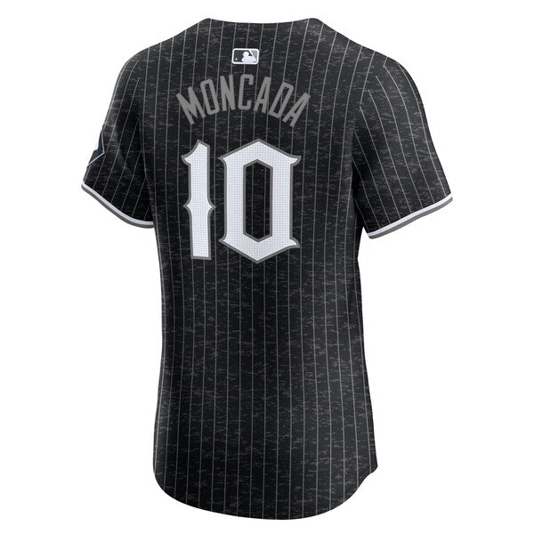 Yoan Moncada Chicago White Sox Nike City Connect Elite Player Jersey - Black - Image 3